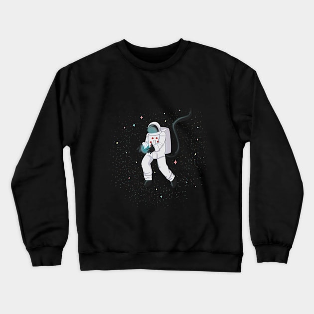 Spaceman Crewneck Sweatshirt by Ashe Cloud